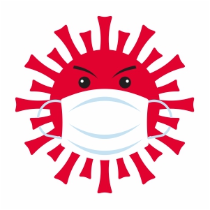 Coronavirus safety mask svg file