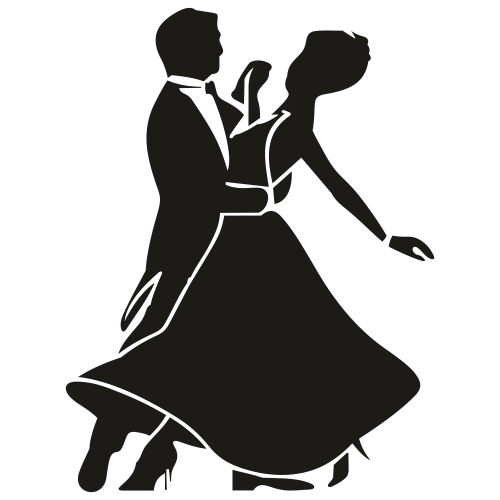 Couple Dance Black SVG | Download Couple Dance Black vector File Online ...