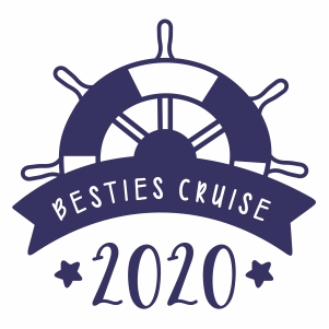 Cruise besties cruise 2020 vector file