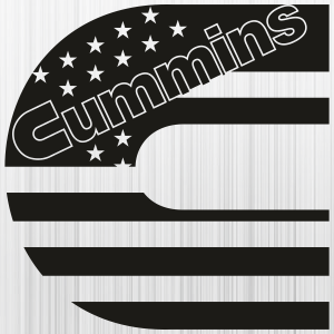 Cummins American Flag Logo Svg