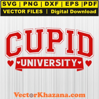 Cupid University Red Svg