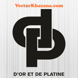 DOr Et De Platine DP with Letter Svg
