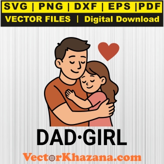 Dad Girl Svg