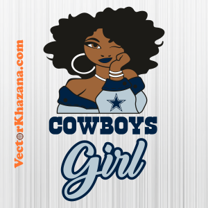 Dallas Cowboys Girl Logo Svg
