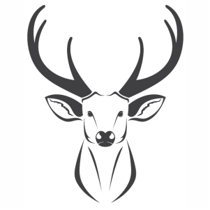 Simple Deer Head Vector