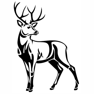 Silhouette Deer svg