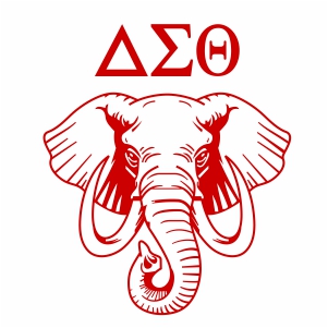 Delta Sigma Theta Elephant Svg