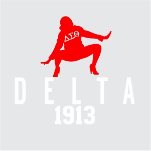 Delta Sigma Theta Girl Logo Svg
