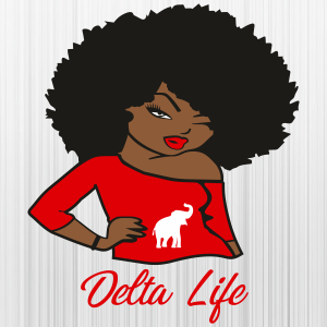 Delta Life Girl Svg