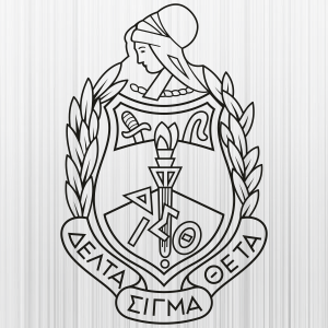 Delta Sigma Theta Sorority Black Crest Svg