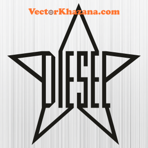 Diesel With Star Svg