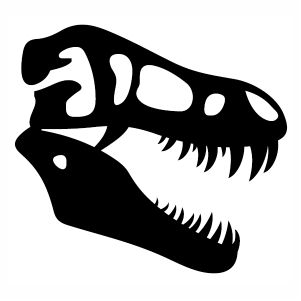Dinosaur Skull Head Vector