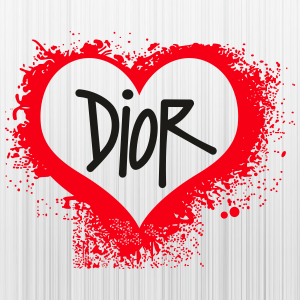 Dior Fade Heart  Svg