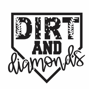 Dirt And Diamonds Baseball vector file