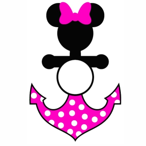 Disney Anchor Minnie Mouse svg cut file
