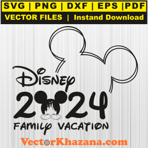 Disney Family Vacation 2024 Svg Png