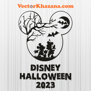 Disney Halloween 2023 Mickey Face Svg
