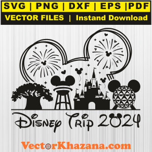 Disney Trip 2024 Svg