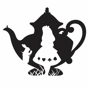 Disney Wonderland Teapot svg cut file