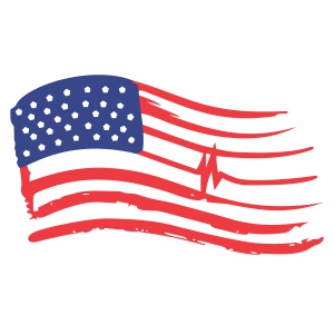 Distressed American Flag vector file