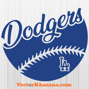 Los Angeles Dodgers Ball Svg