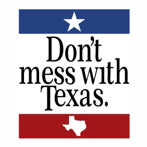 Dont mess with texas logo Vector