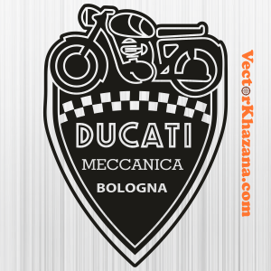 Ducati Motorcycles Vintage Shield Svg