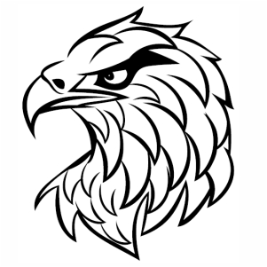Eagle Face Tattoo vector