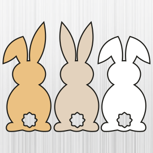 Easter 3 Cute Bunny Svg