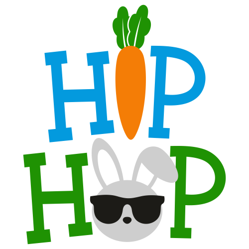 Hip Hop Bunny Svg