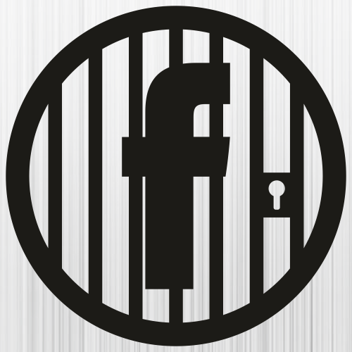 Facebook Jail Circle Black Svg