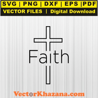 Faith Black Svg