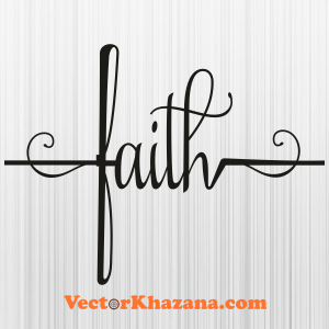 Faith With Cross Svg