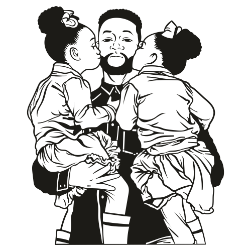 Dad And Child Svg