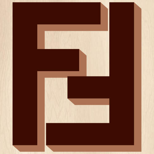 Fendi Logo 3D Modal Svg