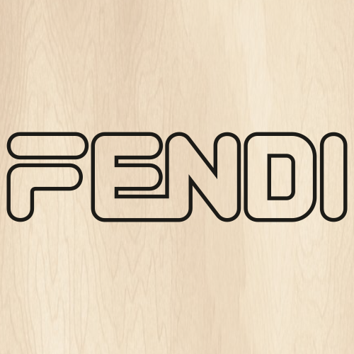 Fendi Outline SVG | Fendi logo PNG