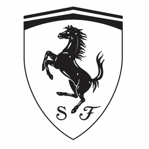 Ferrari Logo Silhouette