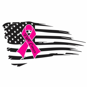Breast Cancer Awareness Flag Vector