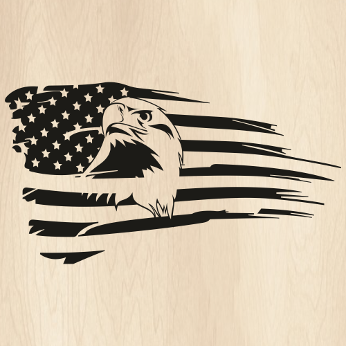 American Eagle Flag Svg