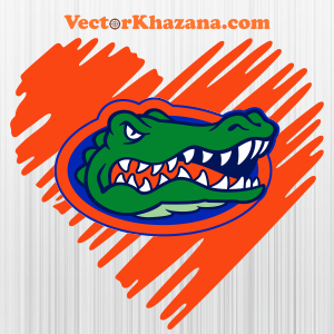 Florida Gators Heart Svg