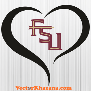 Florida State Seminoles Heart Svg