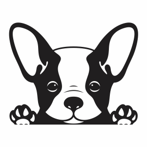 Download Peeking Bulldog Svg French Bulldog Face Svg Cut File Download Jpg Png Svg Cdr Ai Pdf Eps Dxf Format