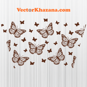 Full Wrap Butterfly Venti 24 Oz Logo Svg