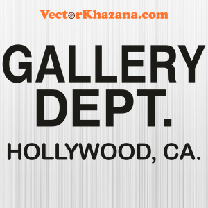 Gallery Dept Hollywood Ca Black Svg