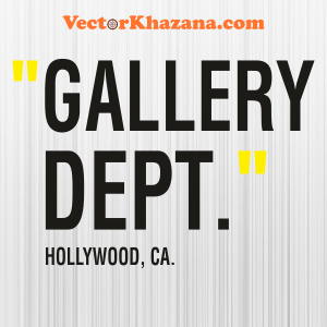Gallery Dept Hollywood CA Logo Svg
