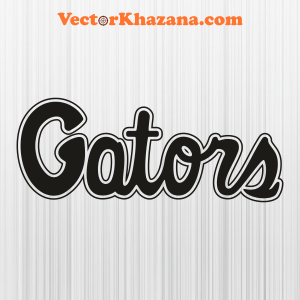 Florida Gators Letter Black Svg