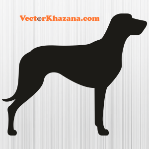 German Shorthaired Pointer Dog Silhouette Svg