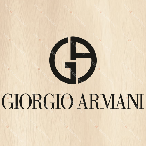 Giorgio Armani With GA Symbol Svg