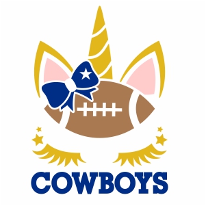 Dallas Cowboys Unicorn Svg