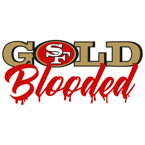 San Francisco 49ers Gold Blooded Svg